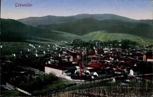Ak Guebwiller Gebweiler Elsaß Elsass Haut Rhin, Panorama