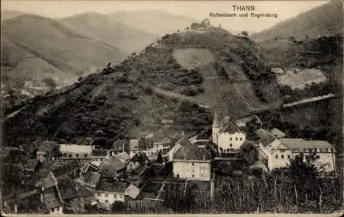 Ak Thann Elsass Haut Rhin, Kattenbach, Engelsburg