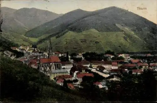Ak Thann Elsass Haut Rhin, Gesamtansicht