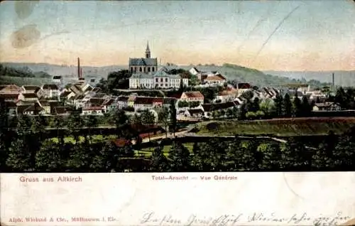 Ak Altkirch Elsass Haut Rhin, Gesamtansicht