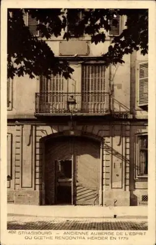 Ak Straßburg Straßburg Alsace Bas Rhin, Ancienne Auberge de l’Esprit