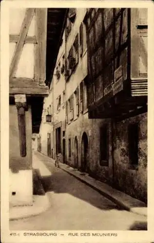 Ak Straßburg Straßburg Alsace Bas Rhin, Rue des Meuniers