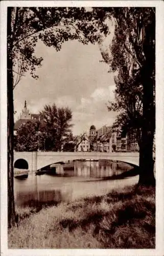 Ak Strasbourg Straßburg Elsass Bas Rhin, St. Nikolaus-Brücke