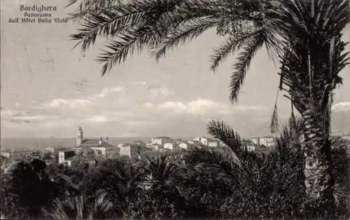 Ak Bordighera Ligurien Italienisch, Panorama dall'Hotel Bella Visto