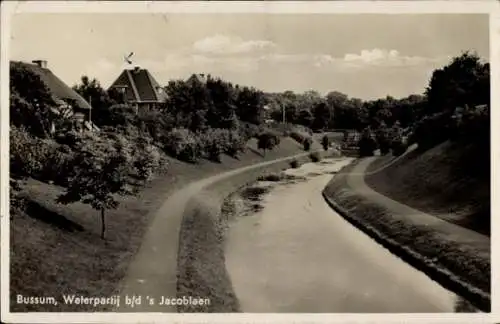 Ak Bussum Nordholland Niederlande, Jacoblaan, Wasserpartie