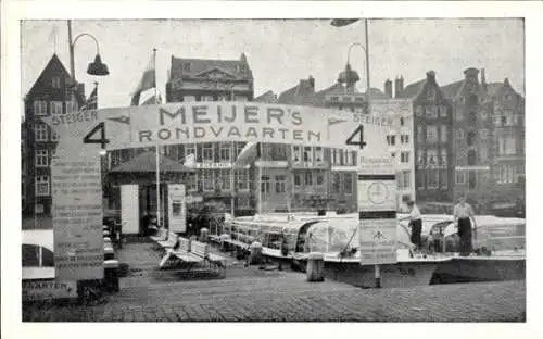 Ak Amsterdam Nordholland Niederlande, Reederei G. A. Meijer, Meijer's Rundfahrten