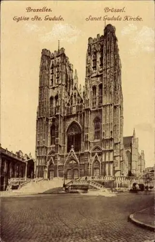 Ak Bruxelles Brüssel, Sankt Gudula Kirche