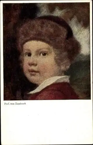 Künstler Ak von Zumbusch, Ludwig, Kinderportrait