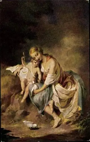 Künstler Ak Tischbein, A. W., Venus und Amor