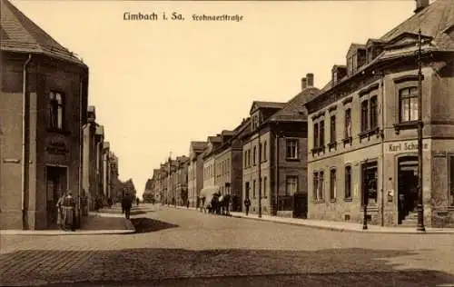 Ak Limbach Oberfrohna in Sachsen, Frohnaerstraße