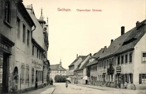 Ak Geithain in Sachsen, Chemnitzer Straße, Geschäfte