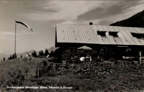 Ak Riezlern Mittelberg Vorarlberg, Schiberghaus, Mittelalpe