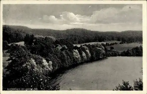 Ak Łagów Lagow Neumark Ostbrandenburg, Restauration Buchmühle, Gesamtansicht