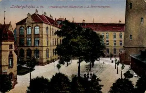 Ak Ludwigshafen am Rhein, Gräfenauschule Rückseite, Reservelazarett