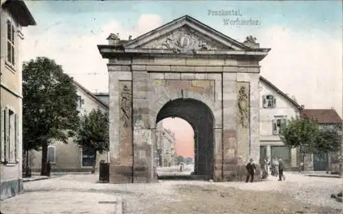 Ak Frankenthal in der Pfalz, Wormser Tor