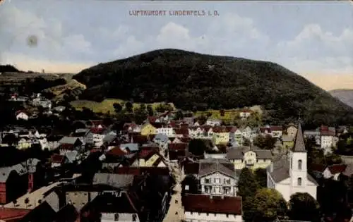 Ak Lindenfels im Odenwald, Ortsübersicht