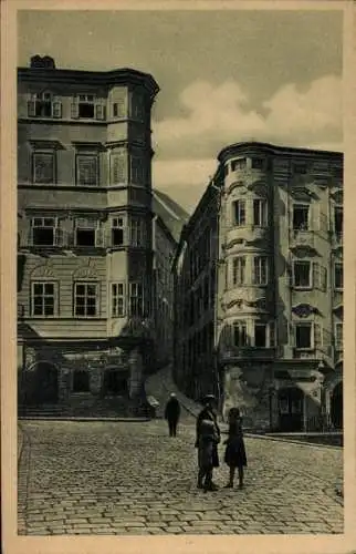 Ak Linz an der Donau Oberösterreich, Hofgasse in der Altstadt