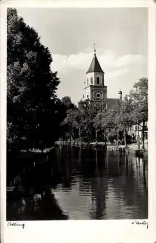 Ak Golling an der Salzach in Salzburg, Teilansicht der Kirche