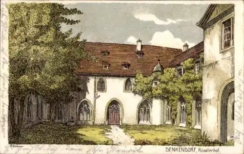 Künstler Litho Denkendorf in Württemberg, Kloster Denkendorf, Klosterhof