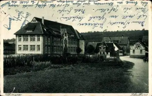 Ak Uhingen an der Fils, Schulhaus