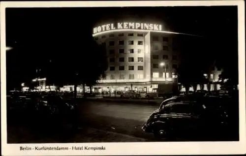 Ak Berlin Charlottenburg, Kurfürstendamm, Hotel Kempinski