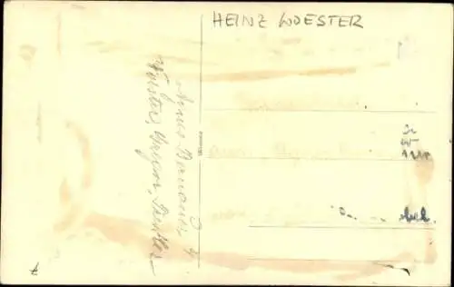 Ak Schauspieler Heinz Woester, Autogramm, Szene