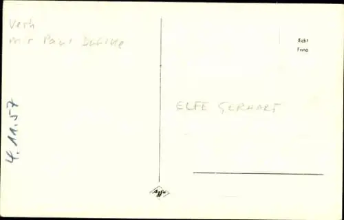 Ak Schauspielerin Elfe Gerhard, Portrait, Autogramm