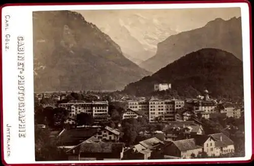 Kabinett Foto Interlaken Kt. Bern Schweiz, Teilansicht