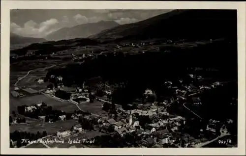 Ak Igls Innsbruck in Tirol, Fliegeraufnahme