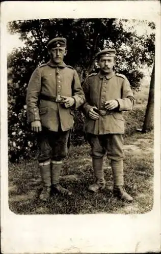 Foto Ak Deutsche Soldaten in Uniformen, Portrait, Kaiserzeit