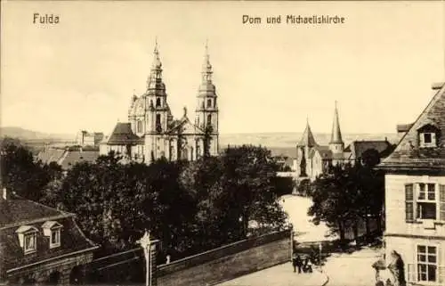 Ak Fulda in Hessen, Dom, Michaeliskirche