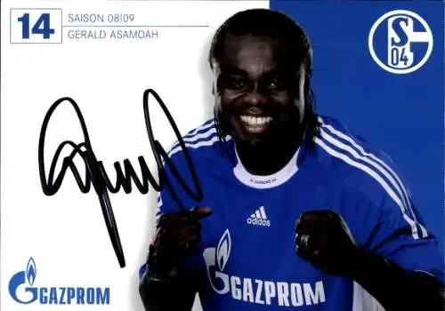 Autogramm Fußball, Gerald Asamoah, Schalke 04 Gelsenkirchen