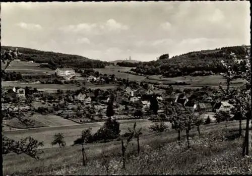 Ak Dorfweil Schmitten im Taunus Hessen, Teilansicht, Blick zum Feldberg