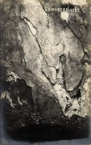 Ak Kirchberg am Wechsel in Niederösterreich, Hermannshöhle, Lawinenslurlz