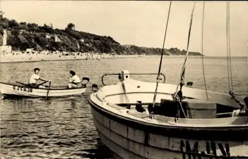 Ak Ostseebad Rerik, Teilansicht, Strand, Boote