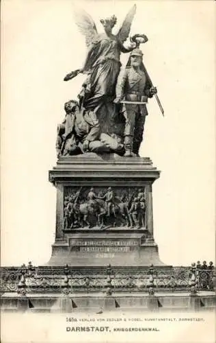 Ak Darmstadt in Hessen, Kriegerdenkmal