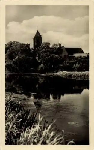 Ak Güstrow in Mecklenburg, Blick zum Dom
