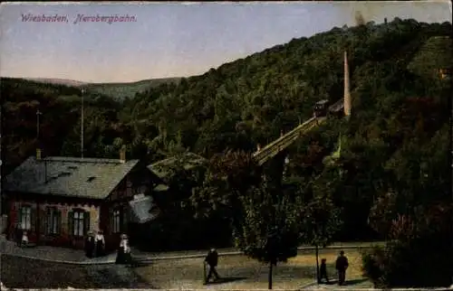 Ak Wiesbaden in Hessen, Nerobergbahn