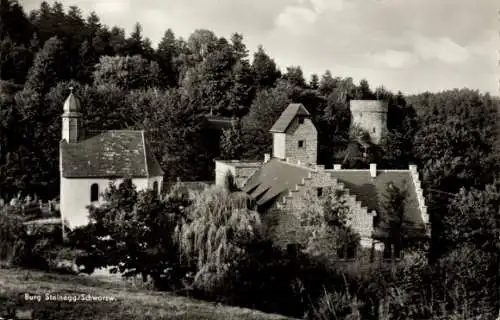Ak Steinegg Neuhausen im Enzkreis Schwarzwald, Burg, Kapelle, Gasthof Zur Linde