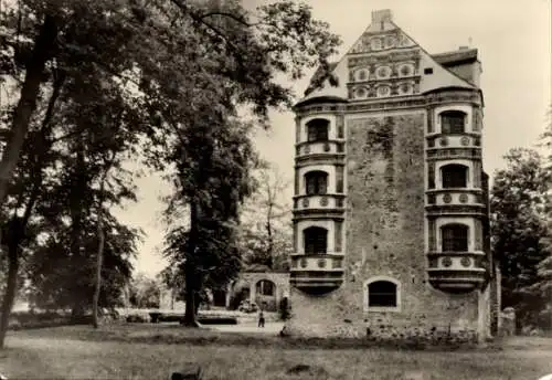 Ak Freyenstein Wittstock Dosse in der Prignitz, ehemalige Wasserburg, Turm