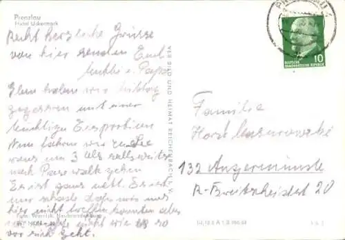 Ak Prenzlau in der Uckermark, Hotel Uckermark