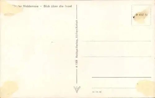 Ak Kloster Insel Hiddensee in der Ostsee, Blick über die Insel
