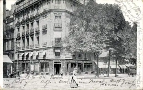 Ak Paris VI, Boulevard Saint-Michel, Niederlassung Duval