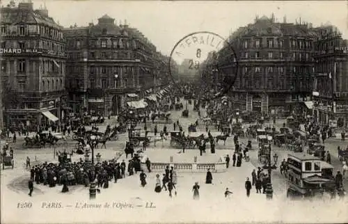 Ak Paris IV, Avenue de l’Opera