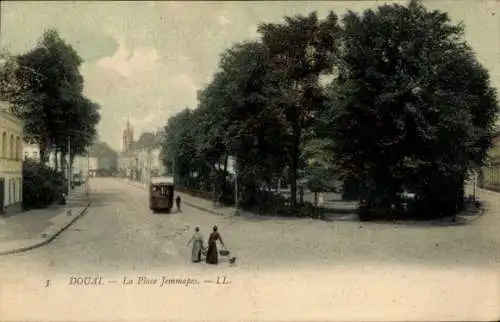 Ak Douai Nord, La Place Jemmapes