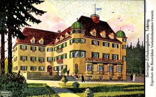 Künstler Ak Henel, Edwin, Tutzing in Oberbayern, Beringer Erholungsheim