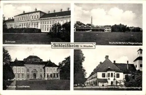 Ak Schleißheim in Oberbayern, Schloss, Schloss Lustheim, Fliegerschule