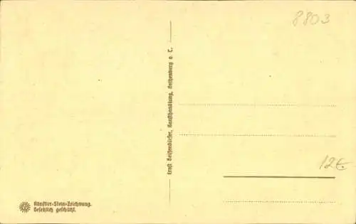 Steindruck Ak Rothenburg ob der Tauber Mittelfranken, Plönlein, Straßenpartie, Passanten