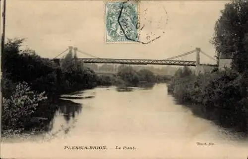 Ak Le Plessis Brion Oise, Brücke