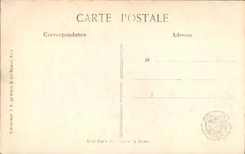 Ak Betz Oise, Hotel du Cheval Blanc, Trümmer, Krieg 1914